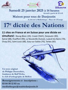 17ème dictée des nations @ Maison pour Tous